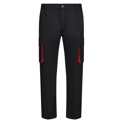 Pantalón de trabajo Bicolor Velilla 103004 Negro-Rojo