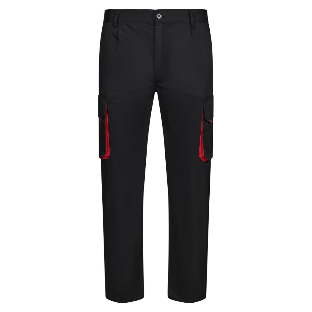 Pantalón de trabajo Bicolor Velilla 103004 Negro-Rojo