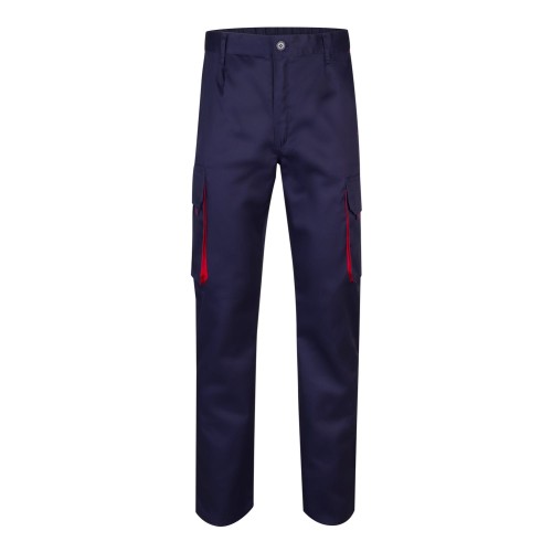 Pantalón de trabajo Bicolor Velilla 103004 Marino-Rojo