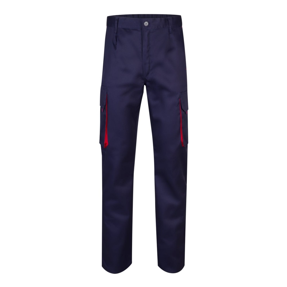 Pantalón de trabajo Bicolor Velilla 103004 Marino-Rojo