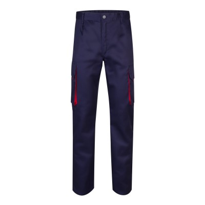 Pantalón de trabajo Bicolor Velilla 103004 Marino-Rojo