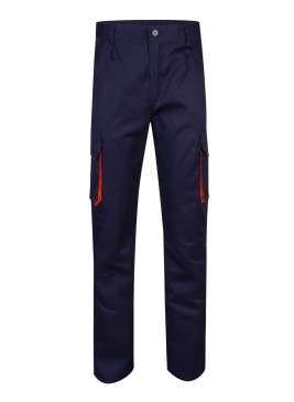Pantalón de trabajo Bicolor Velilla 103004 Marino-Naranja