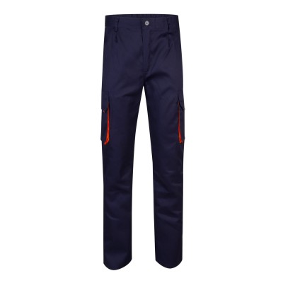 Pantalón de trabajo Bicolor Velilla 103004 Marino-Naranja