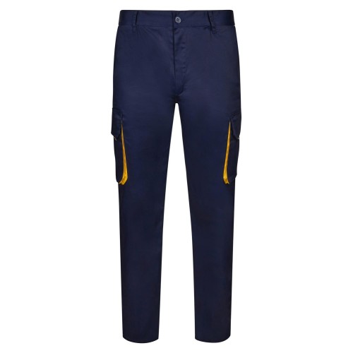 Pantalón de trabajo Bicolor Velilla 103004 Azul Navy-Amarillo