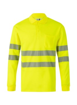Polo algodón alta visibilidad Velilla 305524 Amarillo