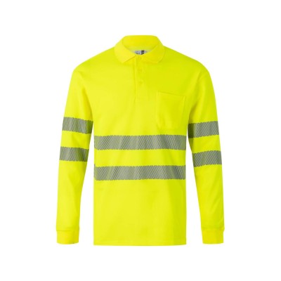 Polo algodón alta visibilidad Velilla 305524 Amarillo