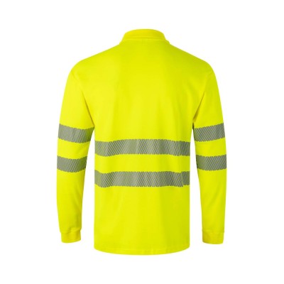 Polo algodón alta visibilidad Velilla 305524 Amarillo