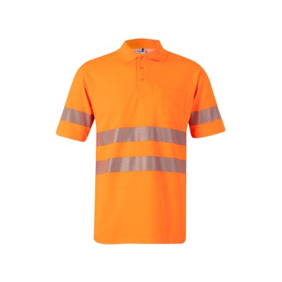 Polo alta visibilidad algodón Velilla 305522 Naranja