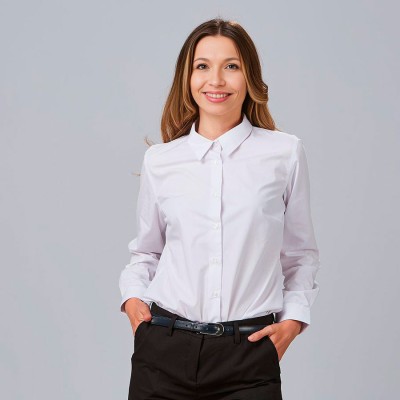 Camisa laboral mujer elástica Garys 240001 blanco