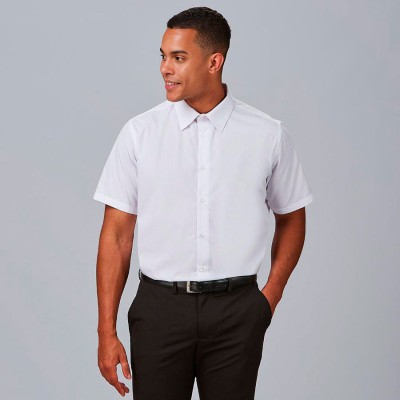 Camisa laboral hombre básica manga corta Garys 260006 blanca