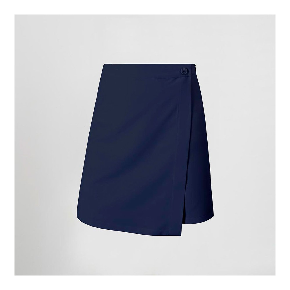 Falda pantalón de camarera de microfibra marino