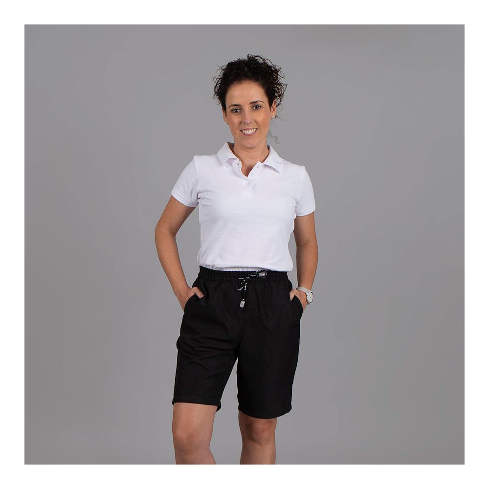 Bermuda de trabajo unisex microfibra Garys 700017 negro