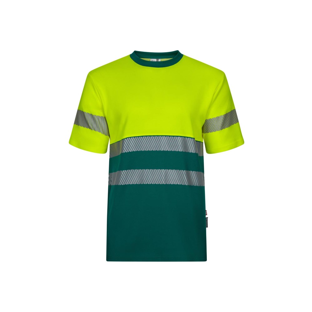 Camiseta alta visibilidad bicolor Velilla 305509 Verde-Amarillo