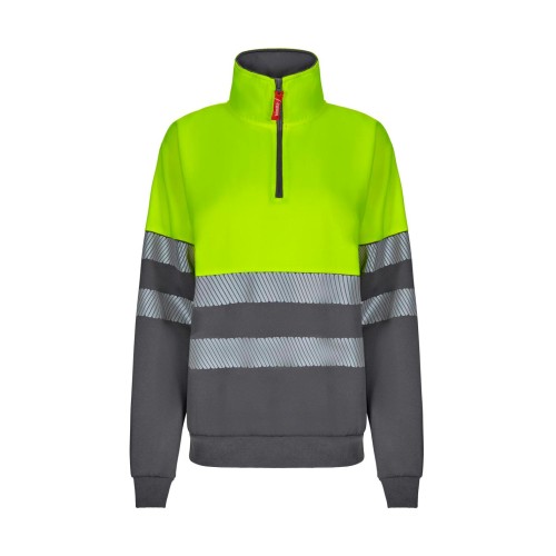 Sudadera alta visibilidad bicolor Velilla 305703 Gris-Amarillo