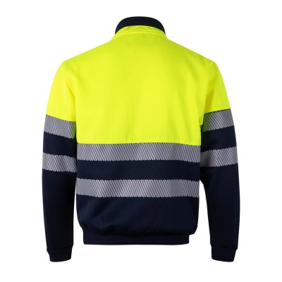 Sudadera alta visibilidad bicolor Velilla 305703 Azul Navy-Amarillo