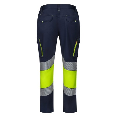 Pantalón alta visibilidad bicolor Velilla 303008S Azul Nany-Amarillo