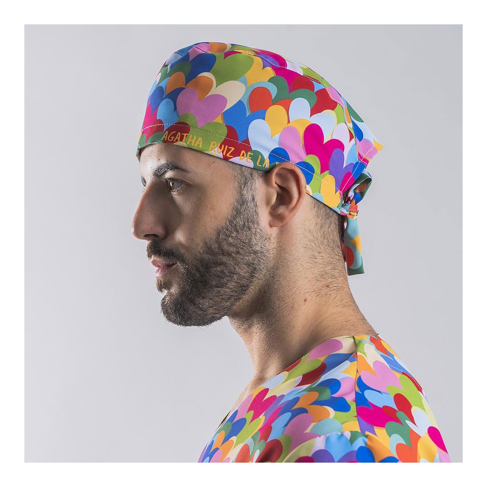 Gorro cirujano Agatha Garys 400007 cuore multicolor