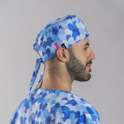 Gorro cirujano Agatha Garys 400007 cuore azul