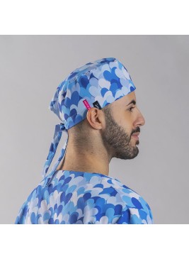 Gorro cirujano Agatha Garys 400007 cuore azul
