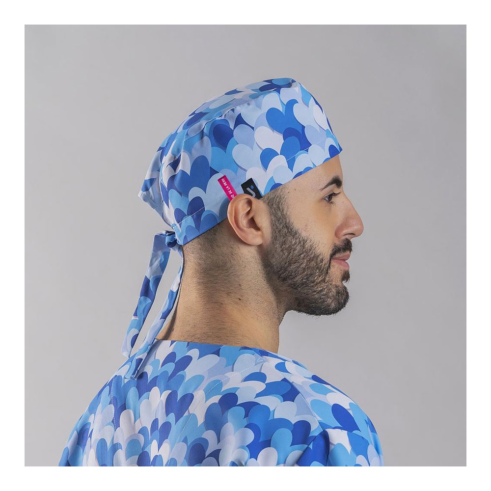 Gorro cirujano Agatha Garys 400007 cuore azul