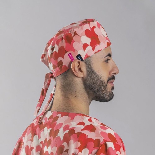 Gorro cirujano Agatha Garys 400007 cuore rojo
