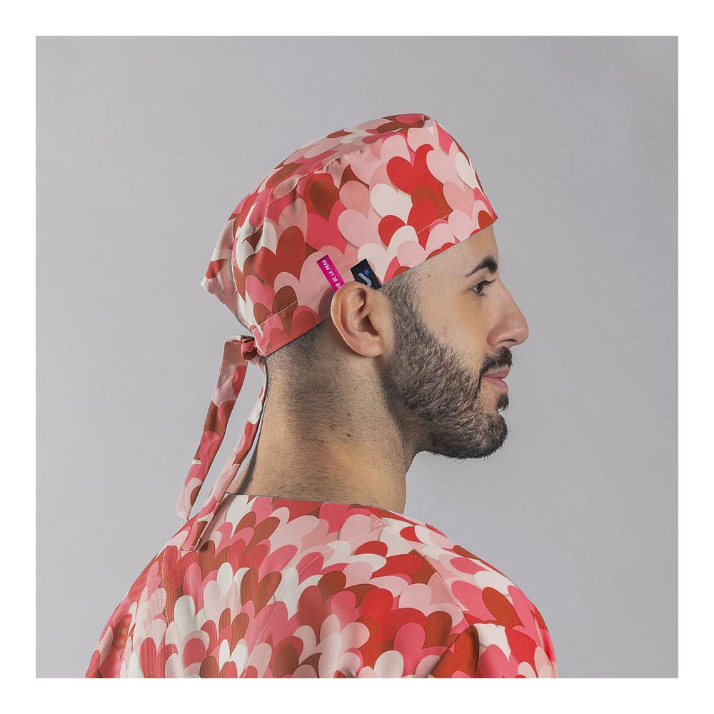Gorro cirujano Agatha Garys 400007 cuore rojo