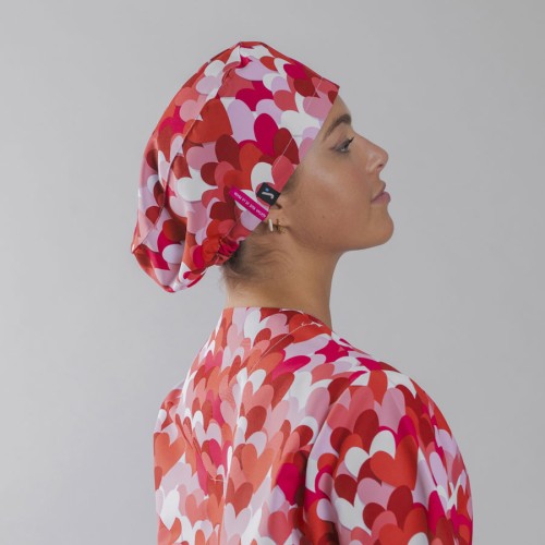 Gorro cirujano goma Agatha Garys 400008 cuore rojo