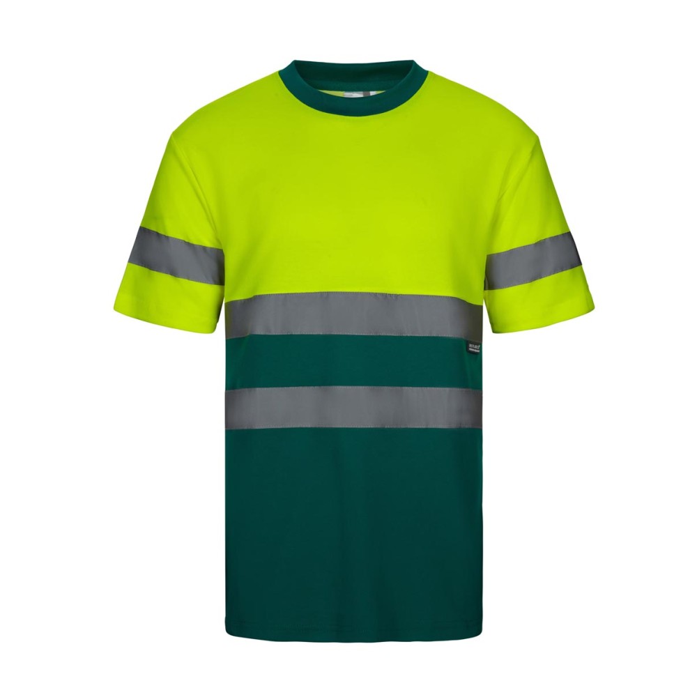 Camiseta alta visibilidad Velilla 305613 Azul Verde-Amarillo Flúor