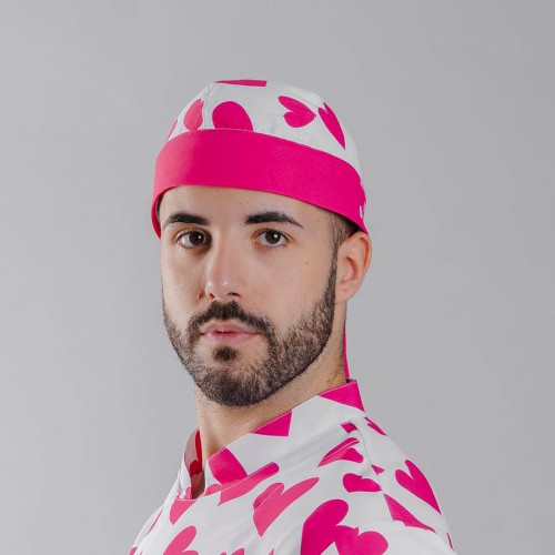 Gorro trabajo Pirata Agatha Garys 400009 cuore rosa