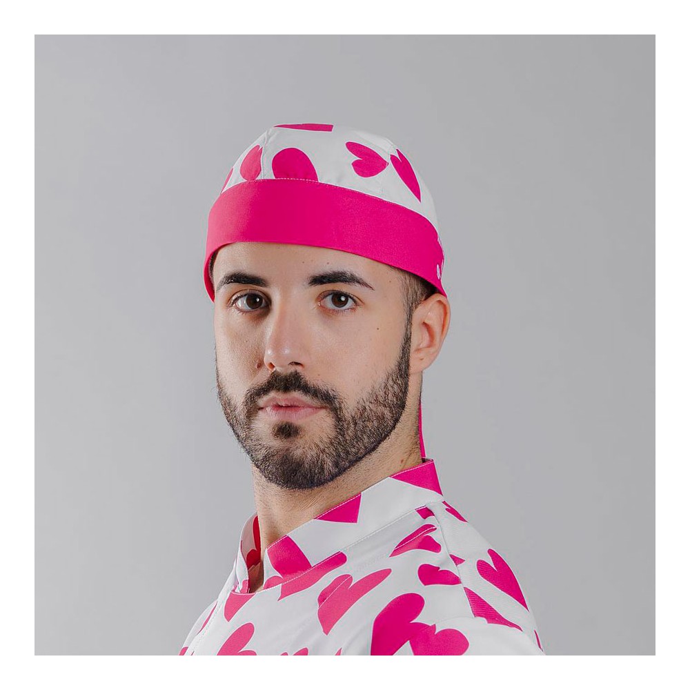 Gorro trabajo Pirata Agatha Garys 400009 cuore rosa