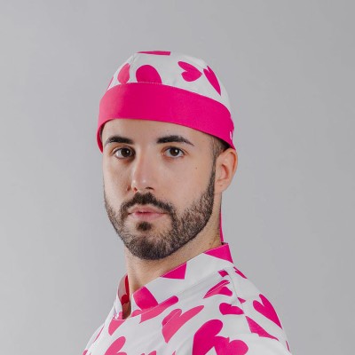 Gorro trabajo Pirata Agatha Garys 400009 cuore rosa