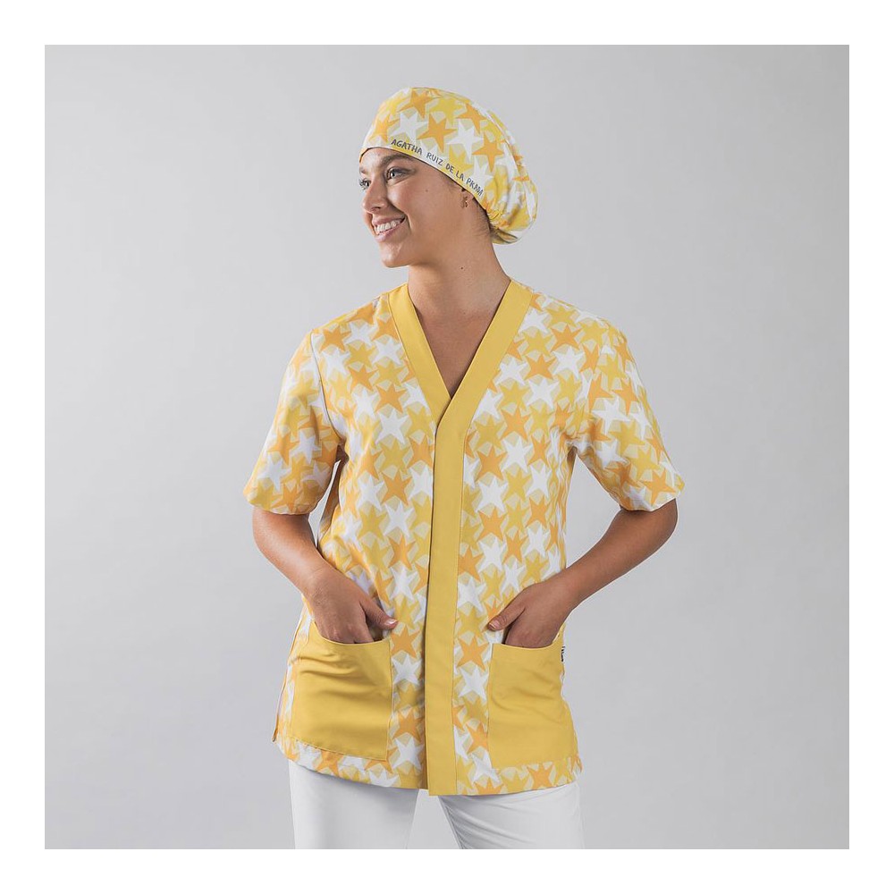 Blusa sanitaria microfibra UNISEX Agatha Garys 600052 cometa amarillo