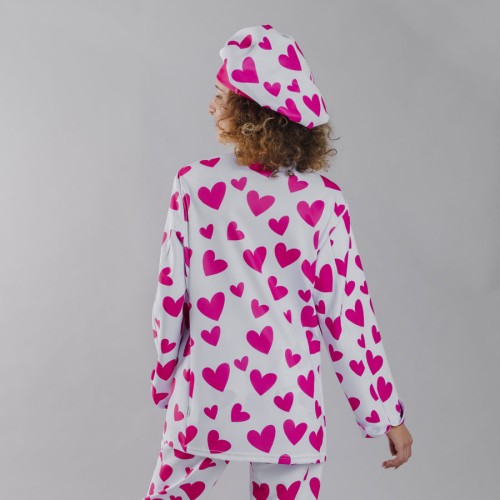 Chaqueta de cocina unisex Agatha Garys 900002 cuore rosa