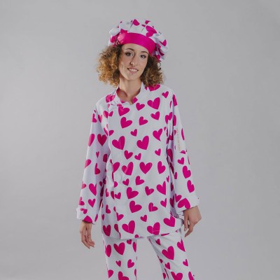Chaqueta de cocina unisex Agatha Garys 900002 cuore rosa