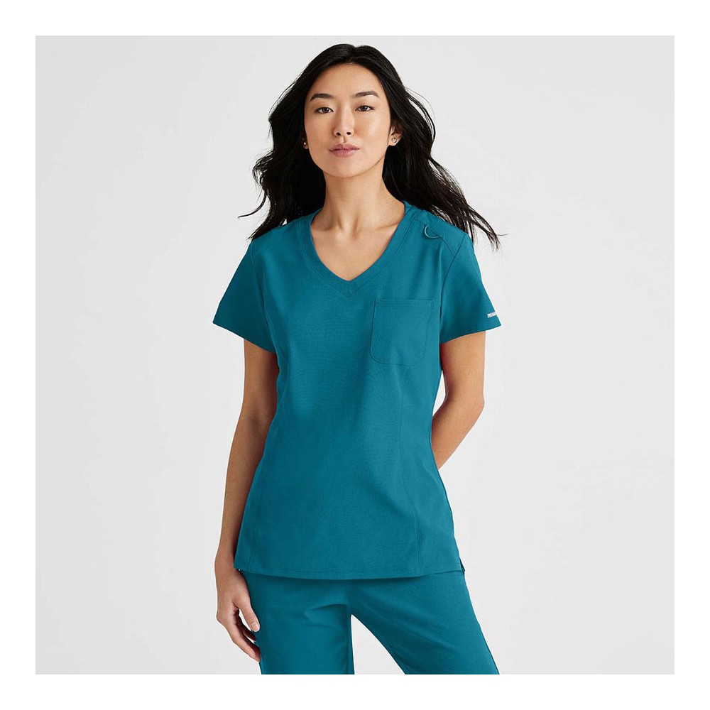Blusa sanitaria mujer tejido ecológico Barco SKT147 Bahama
