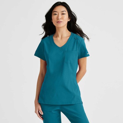 Blusa sanitaria mujer tejido ecológico Barco SKT147 Bahama