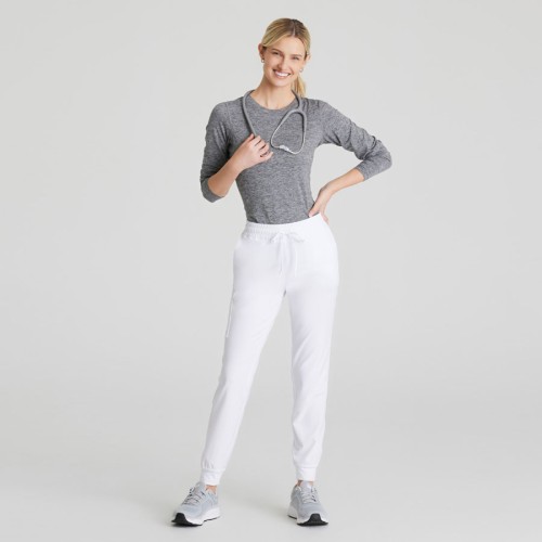 Jogger sanitario mujer tejido ecológico Barco SKP552 blanco