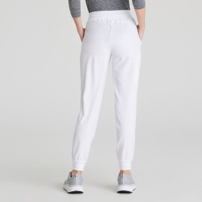 Jogger sanitario mujer tejido ecológico Barco SKP552 blanco