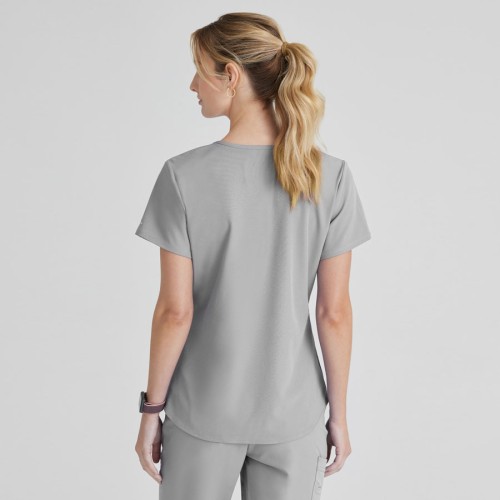 Blusa sanitaria mujer cuello pico tejido ecológico Barco SK101 moonstruck