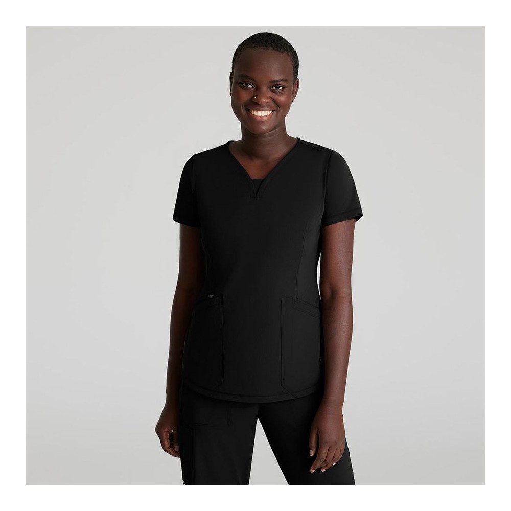 Blusa sanitaria mujer Serene Barco SKT220 negro