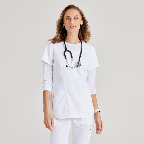 Camiseta médica de mujer Barco GRST124 blanco