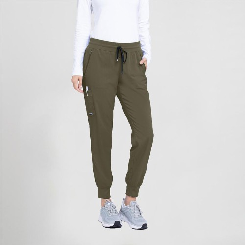 Pantalón de sanidad mujer elástico Barco GRSP537 verde oliva