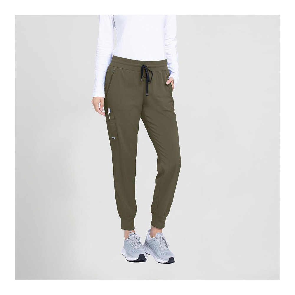 Pantalón de sanidad mujer elástico Barco GRSP537 verde oliva