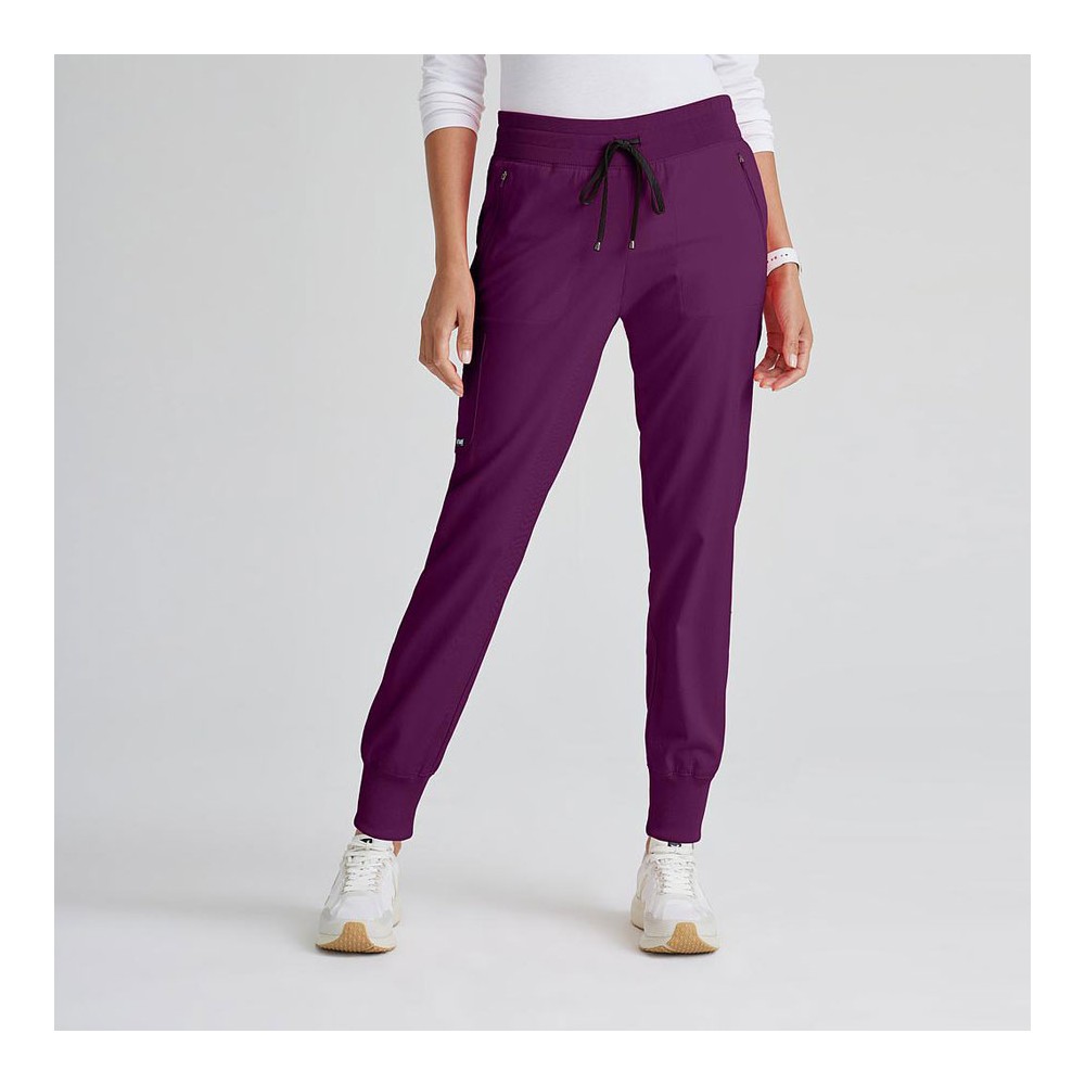 Pantalón de sanidad mujer elástico Barco GRSP537 wine