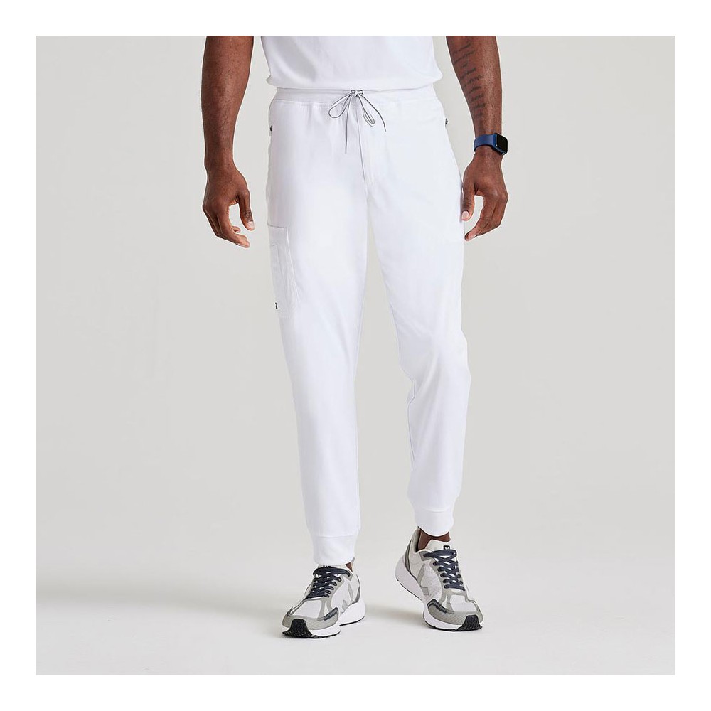 Pantalón de sanidad hombre elástico Barco GRSP550 blanco
