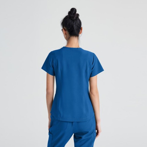 Blusa médica clásica de mujer Barco GSST180 Azul royal
