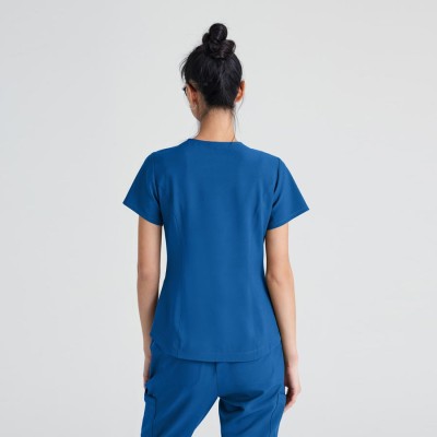 Blusa médica clásica de mujer Barco GSST180 Azul royal