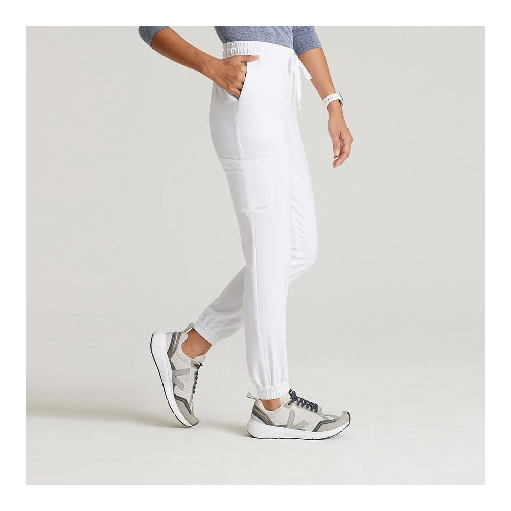 Pantalón médico clásico de mujer Barco GSSP625 blanco