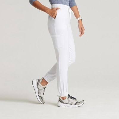 Pantalón médico clásico de mujer Barco GSSP625 blanco