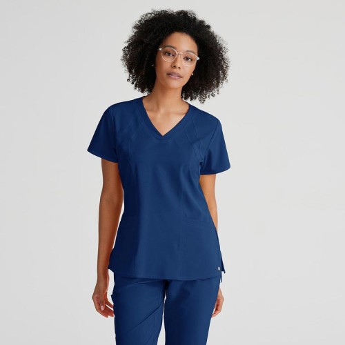 Camiseta sanitaria antiarrugas Barco 5105 indigo